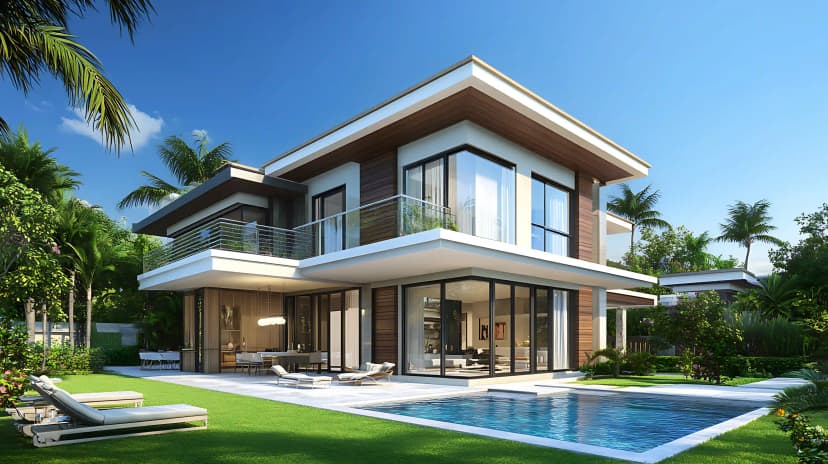 contemporary luxurious house